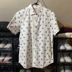 🔥 Penguin • Floral • Button-Down • Shirt • M